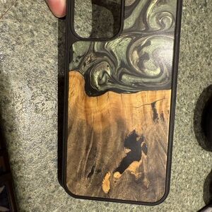 Wood and Marble Pattern Phone Case
